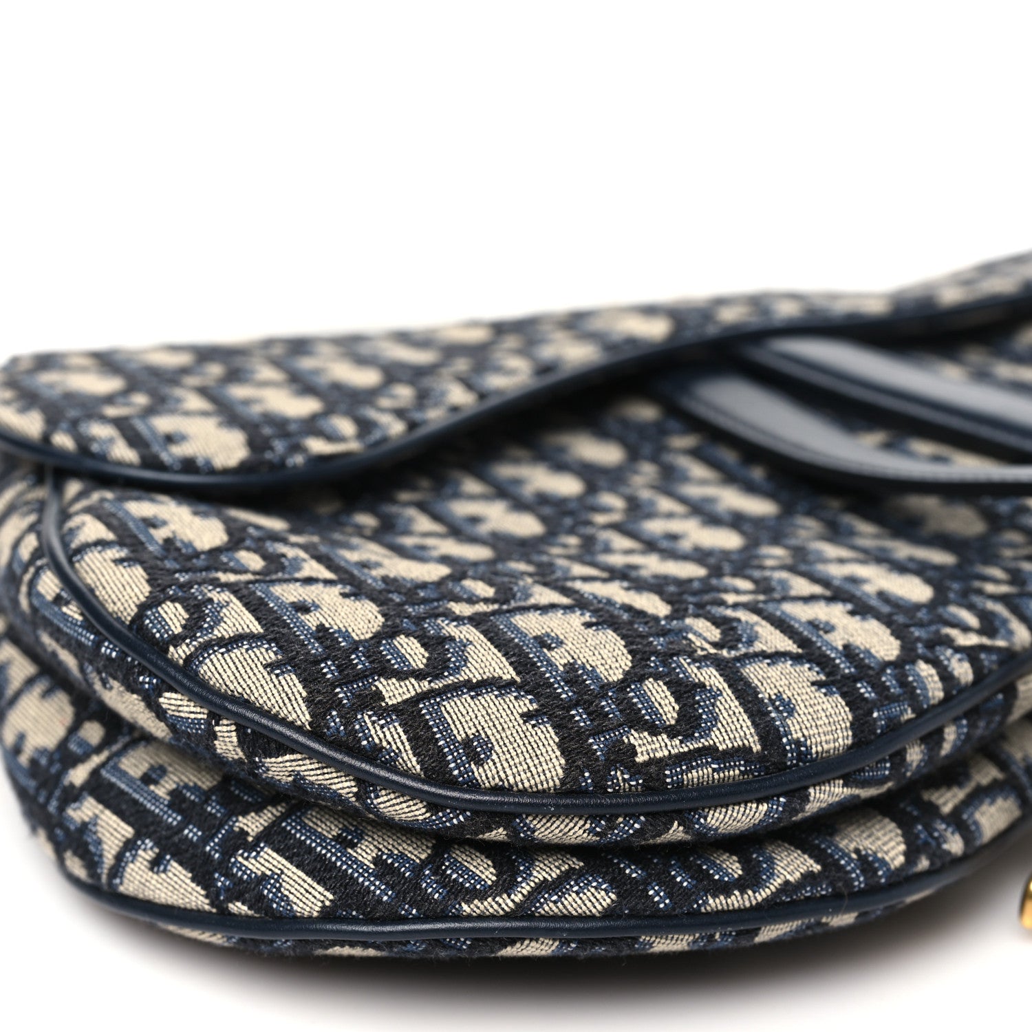 Christian Dior Oblique Saddle Bag Blue 9 of 12