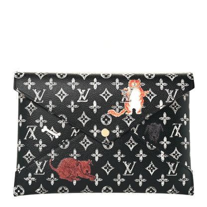Louis Vuitton Catogram Kirigami Pochette Set Black 3 of 9