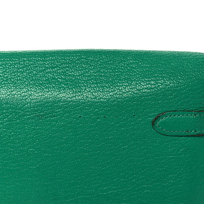 Hermes Chevre Mysore Kelly Longue Wallet Menthe 10 of 12