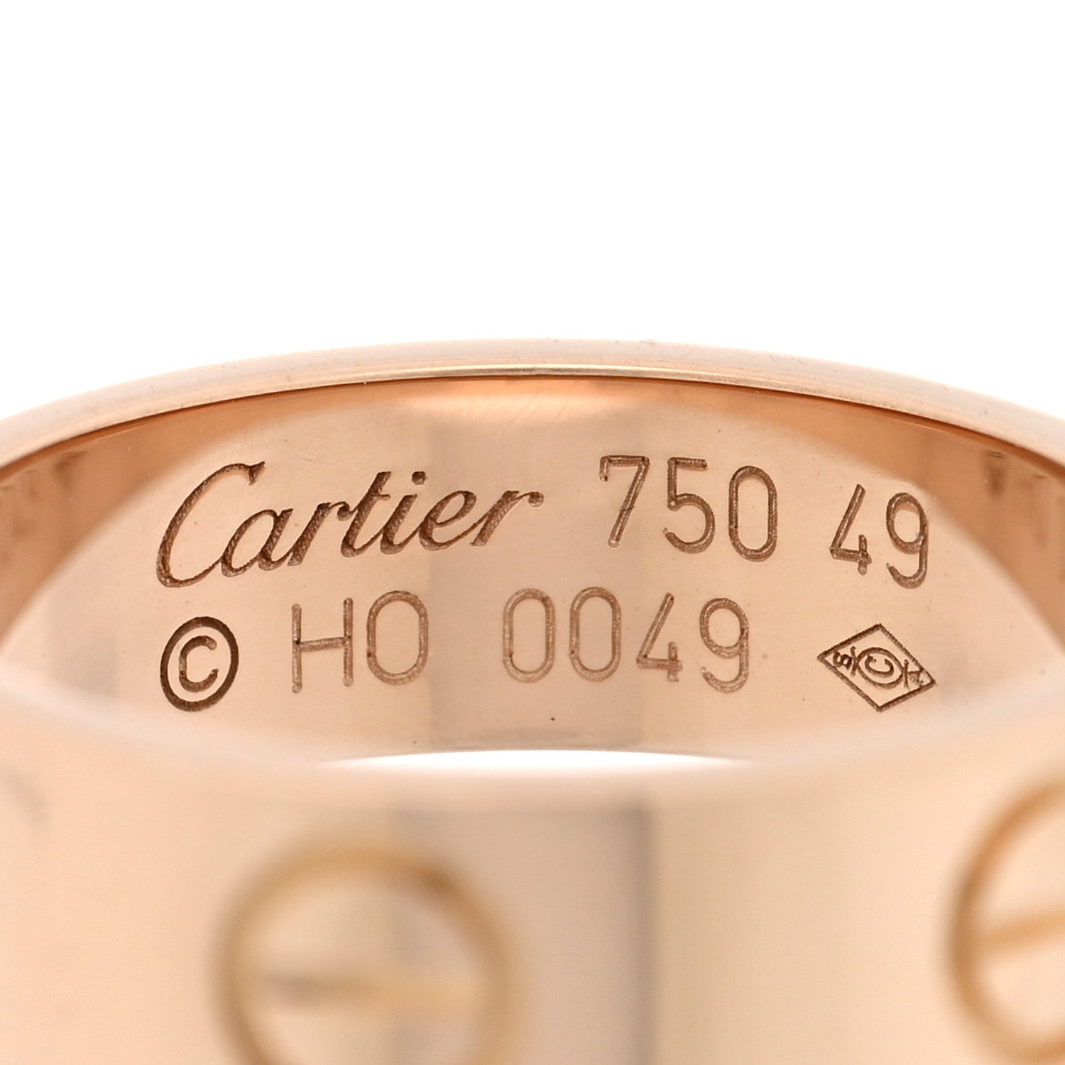 Cartier 18K Pink Gold 5.5mm LOVE Ring 49 4.75 4 of 4