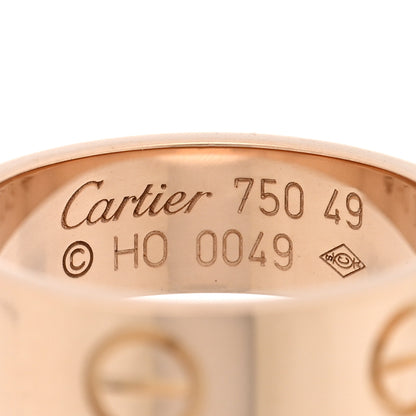 Cartier 18K Pink Gold 5.5mm LOVE Ring 49 4.75 4 of 4