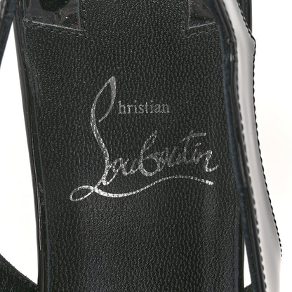 Christian Louboutin Patent Hot Chick Slingback 70 Pumps 39 Black 7 of 9
