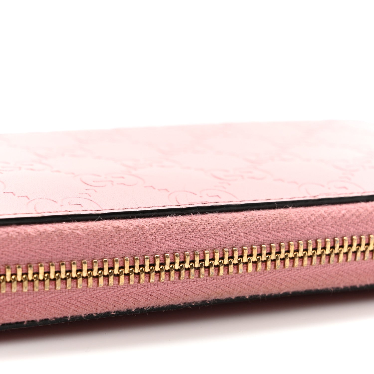 Gucci Guccissima Icon Zip Around Wallet Carmine Rose 8 of 10