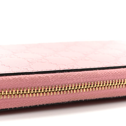 Gucci Guccissima Icon Zip Around Wallet Carmine Rose 8 of 10