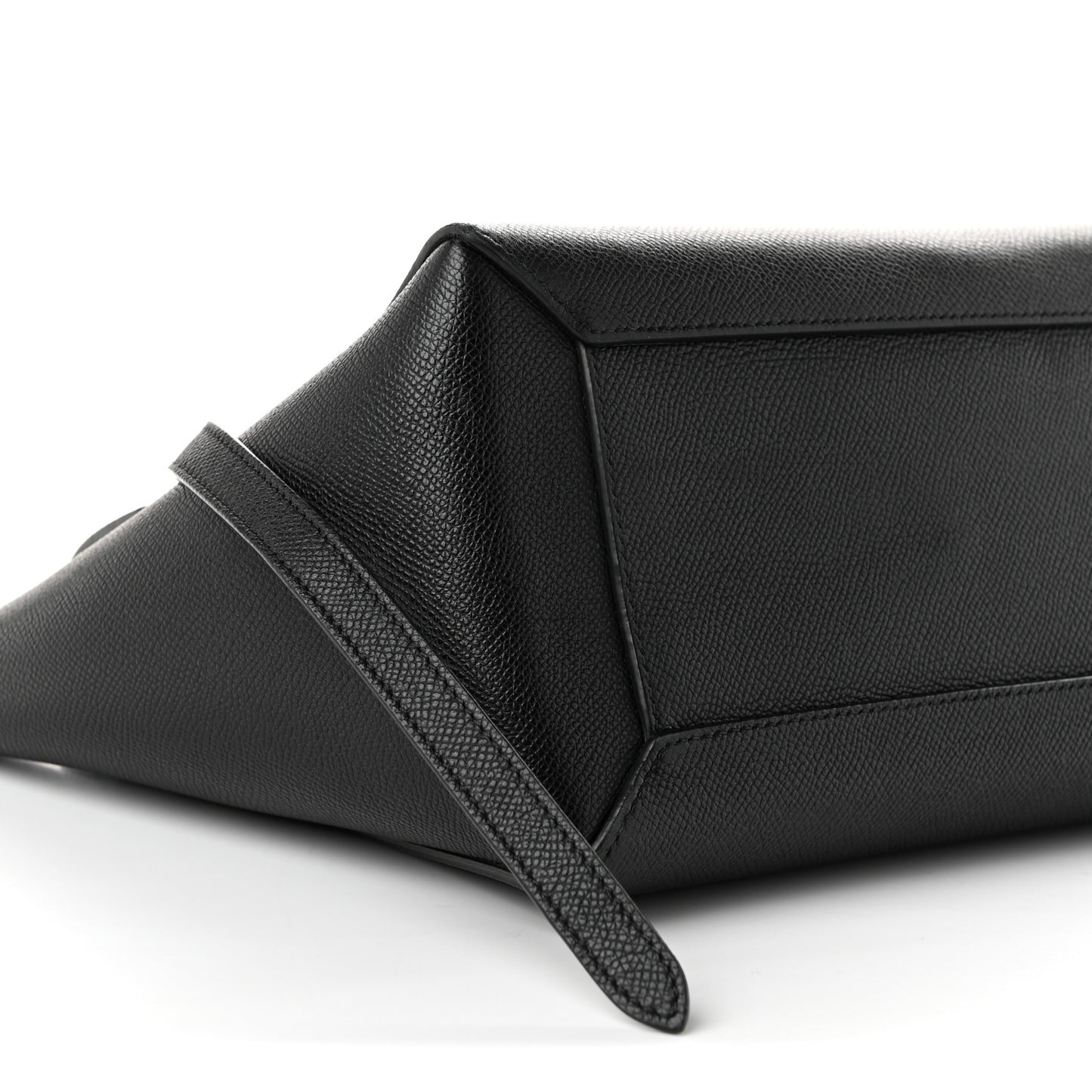 Grained Calfskin Micro Belt Bag Black