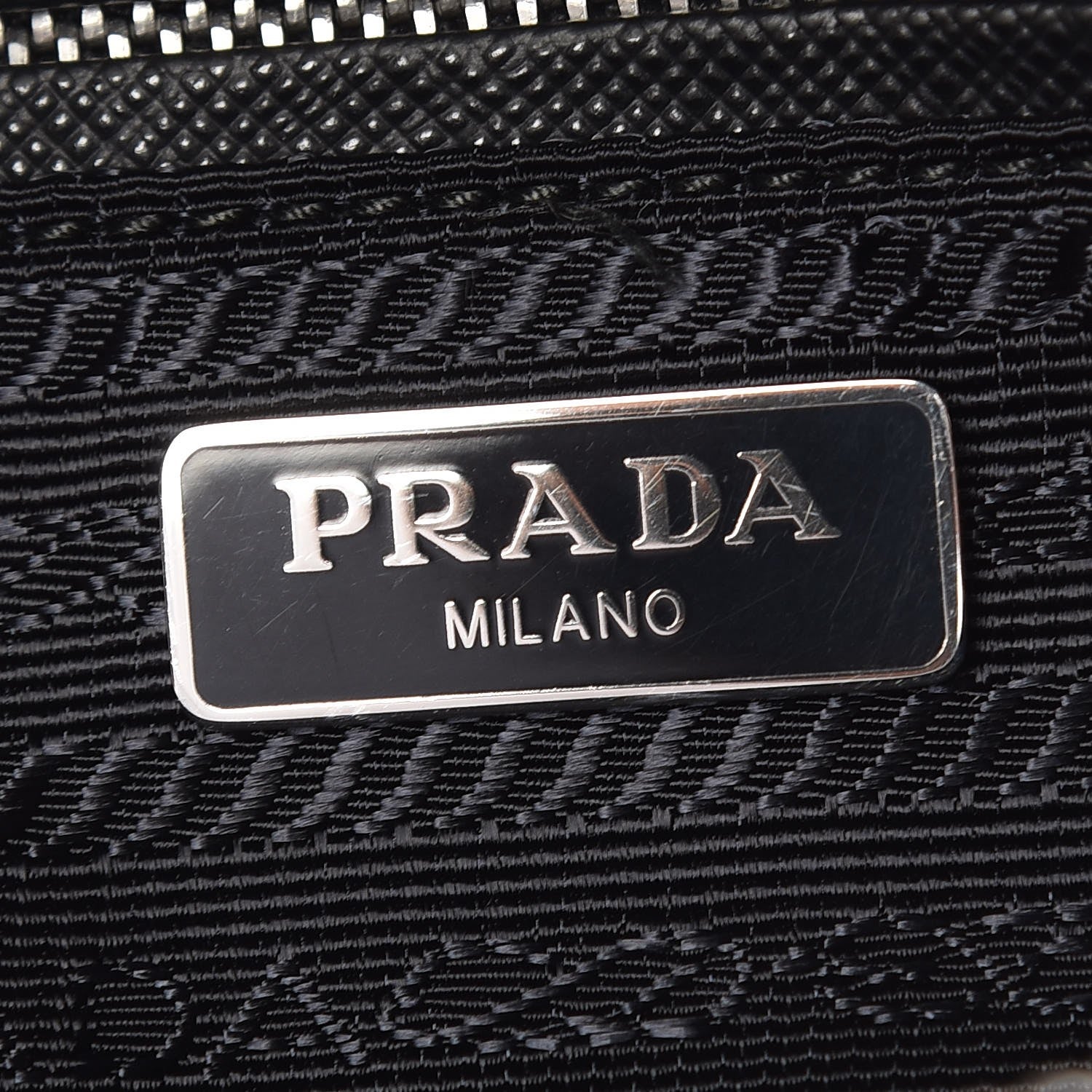 Prada Nylon Tessuto Impuntu Quilted Bandoliera Crossbody Bag Black 7 of 8