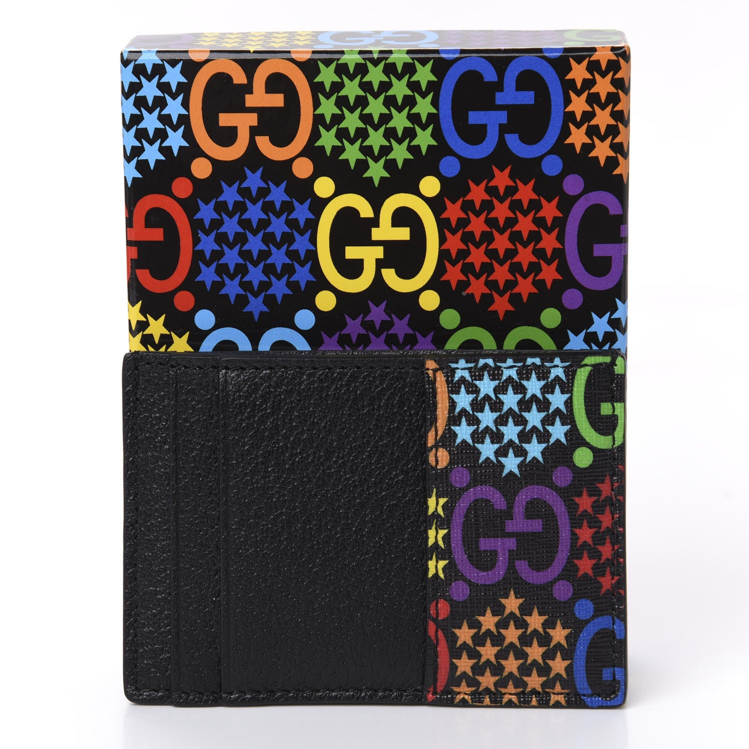 Gucci GG Supreme Monogram Psychedelic Card Holder Black 8 of 8