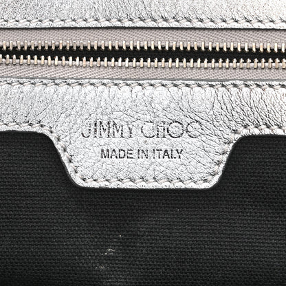 Jimmy Choo Metallic Nappa Small Star Studded Sofia Tote Silver Mix 6 of 10