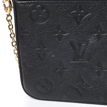 Louis Vuitton Empreinte Pochette Felicie Chain Wallet Black 16 of 19