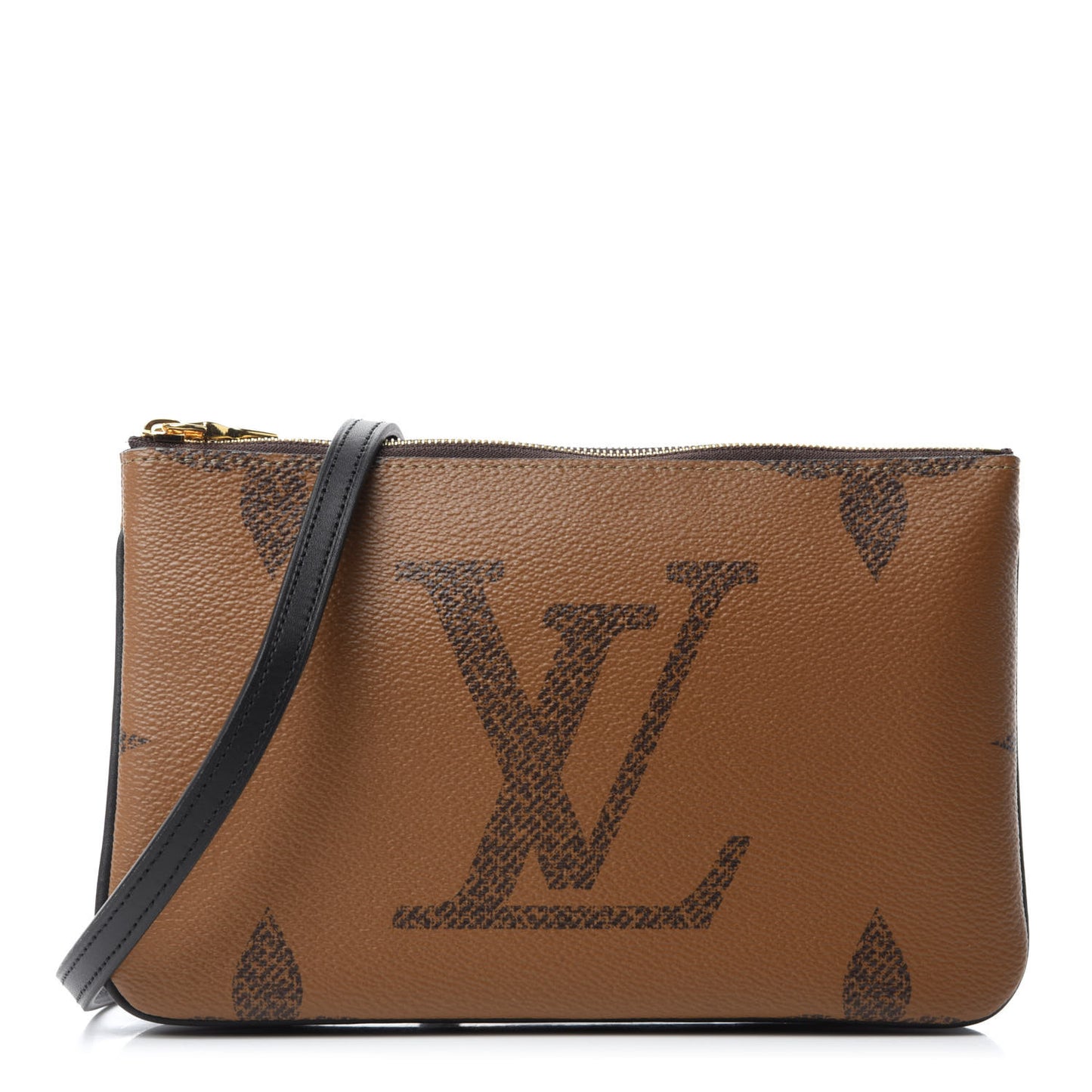 Reverse Monogram Giant Double Zip Pochette
