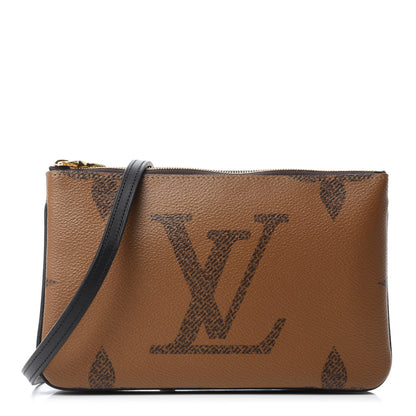 Louis Vuitton Reverse Monogram Giant Double Zip Pochette 1 of 11