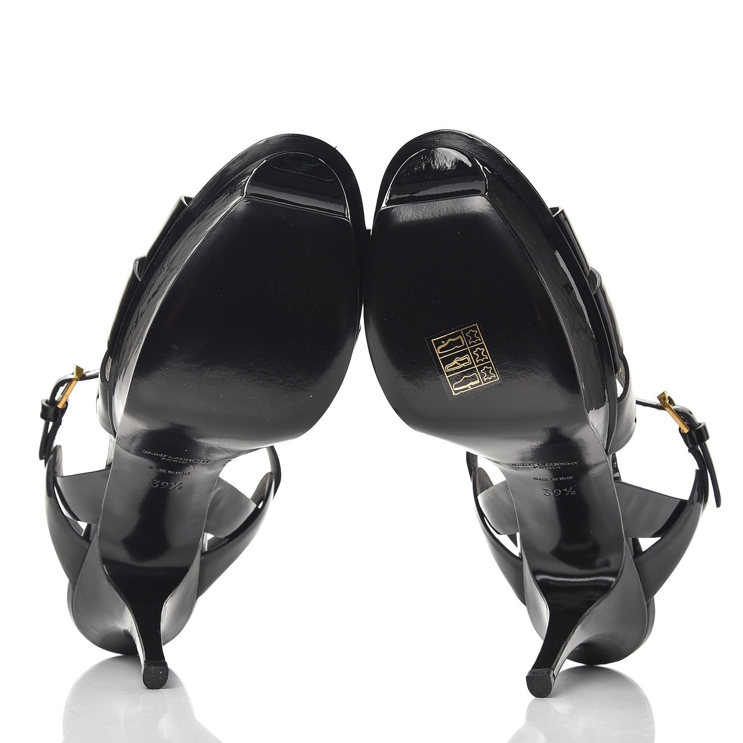 Patent Tribute 75 Platform Sandals 39.5 Black