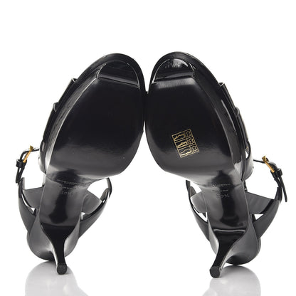 Saint Laurent Patent Tribute 75 Platform Sandals 39.5 Black 5 of 8