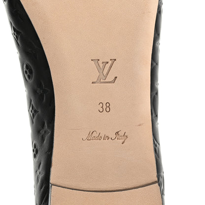 Louis Vuitton Nappa Monogram Embossed Ballet Flats 38 Black 8 of 9