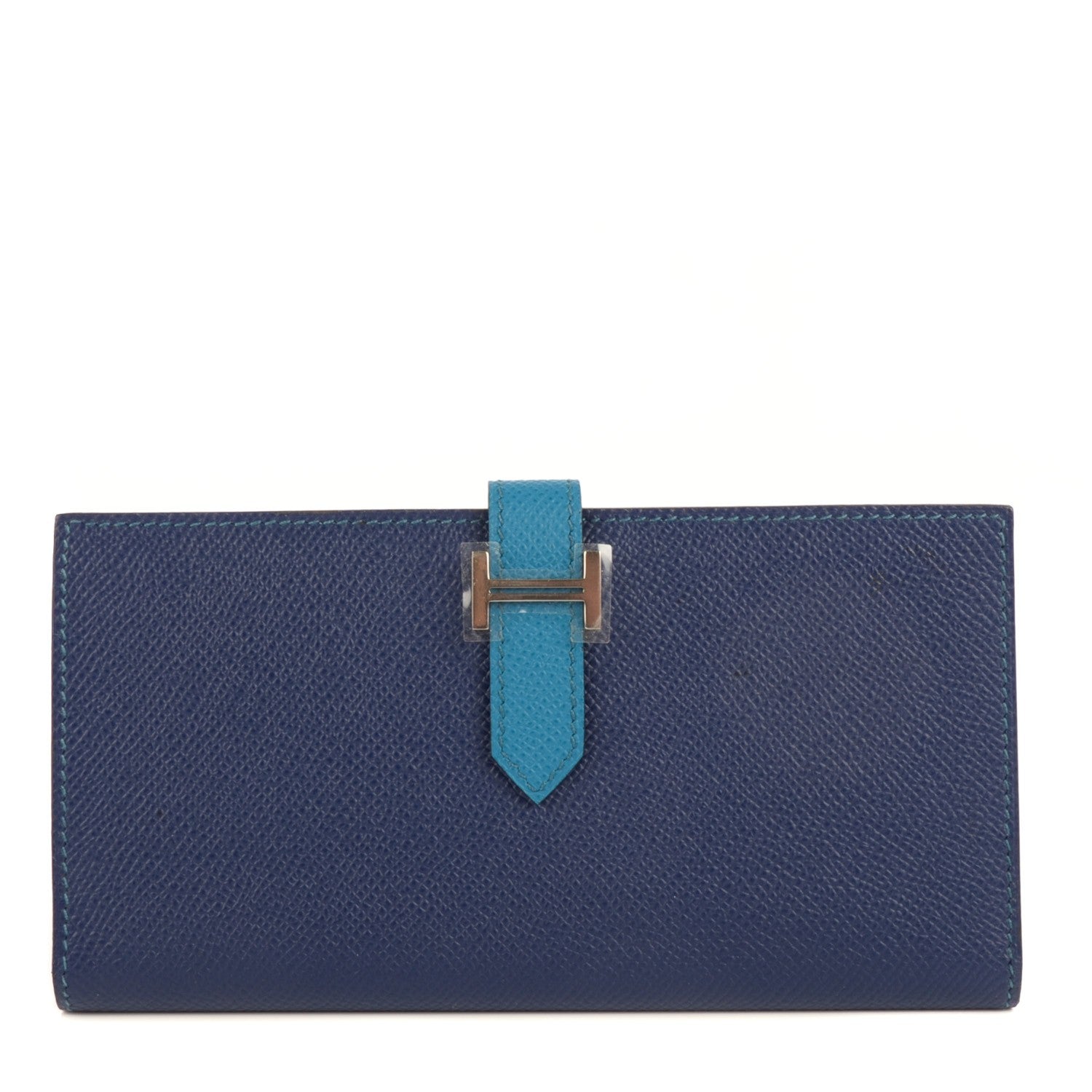 Hermes Epsom Bi Color Bearn Wallet Bleu Sapphire Izmir 1 of 10
