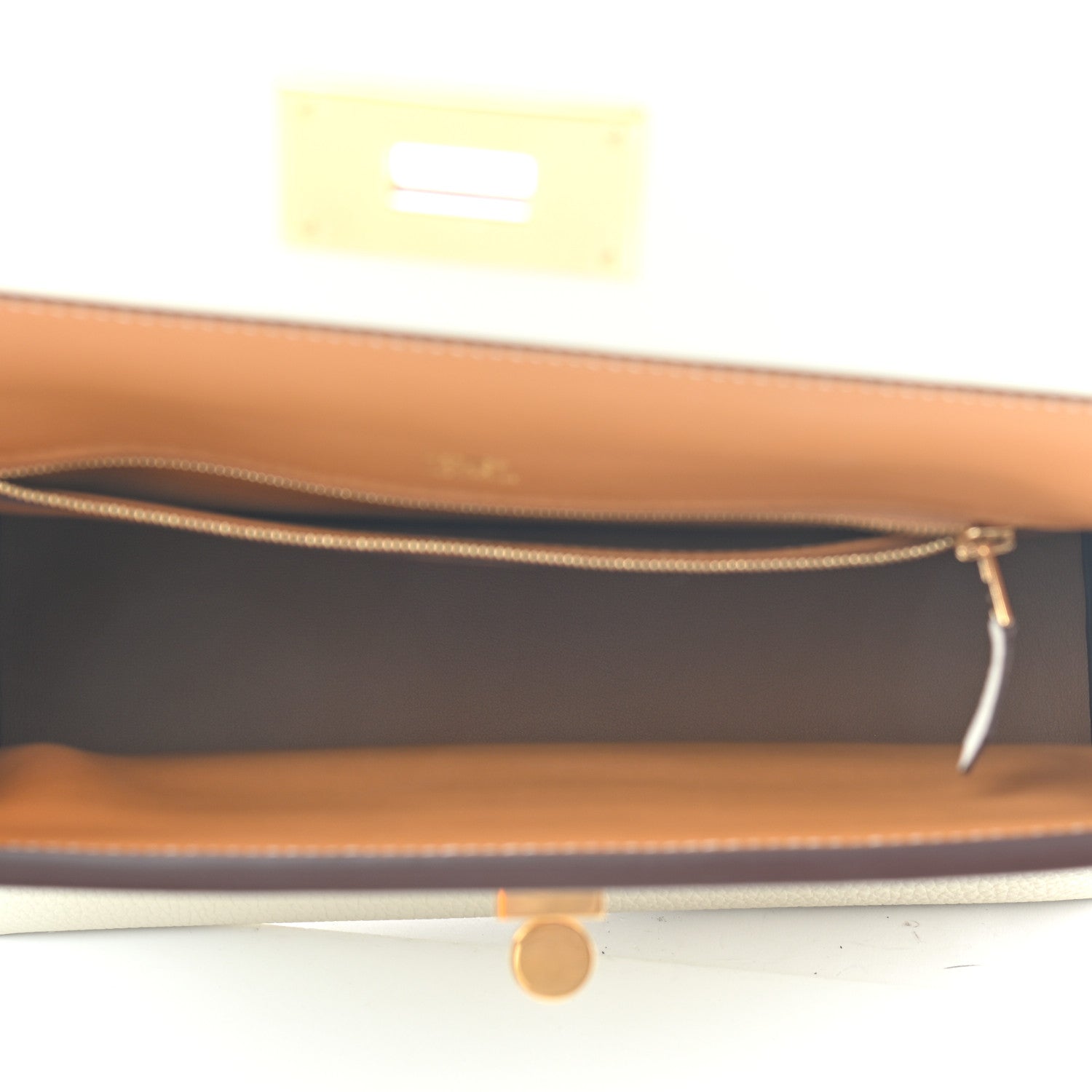 Hermes Taurillon Maurice Swift 24/24 29 Craie Nata Sesame 5 of 9
