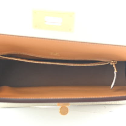 Hermes Taurillon Maurice Swift 24/24 29 Craie Nata Sesame 5 of 9