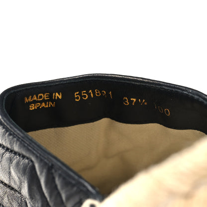 Gucci Nappa Matelasse GG Marmont Espadrille Slippers 37.5 Black 6 of 10