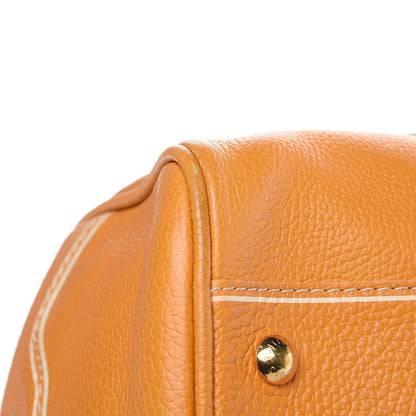 Louis Vuitton Tobago Calfskin Carryall Yellow 10 of 13