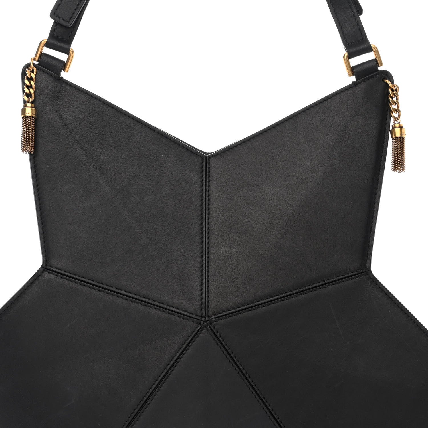 Saint Laurent Calfskin Astro Star Shoulder Bag Black 8 of 10