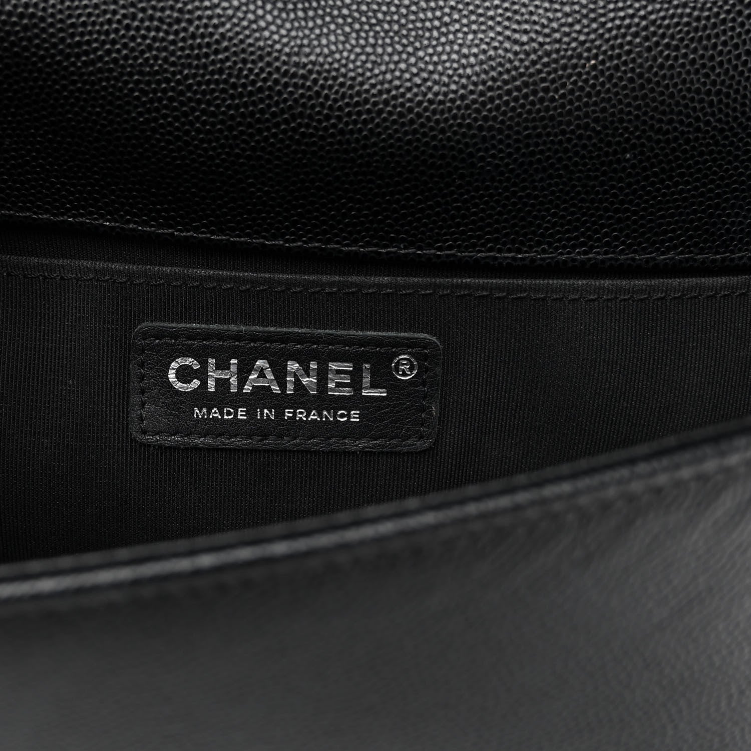 Chanel Caviar Quilted Medium Boy Flap Black 6 of 10