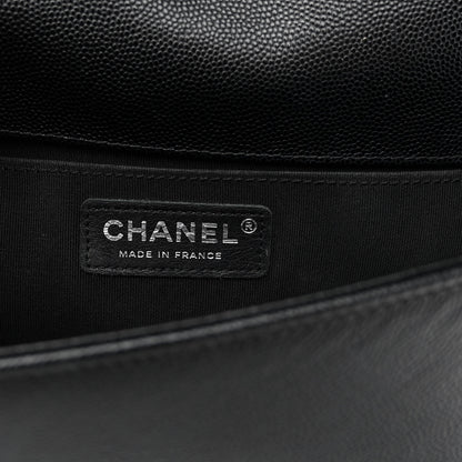 Chanel Caviar Quilted Medium Boy Flap Black 6 of 10