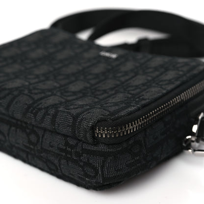 Christian Dior Oblique Zipped With Strap Pouch Black 10 of 10