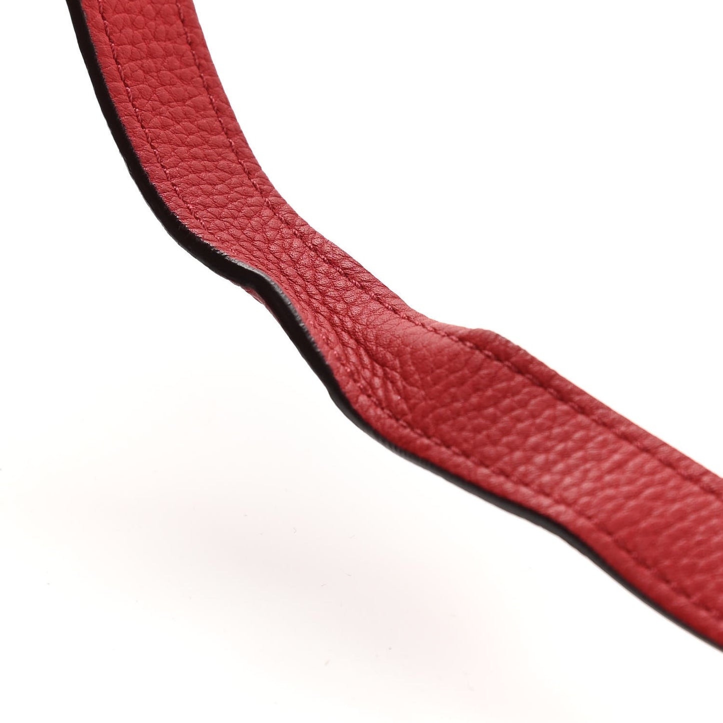 Drummed Calfskin Nano Luggage Red