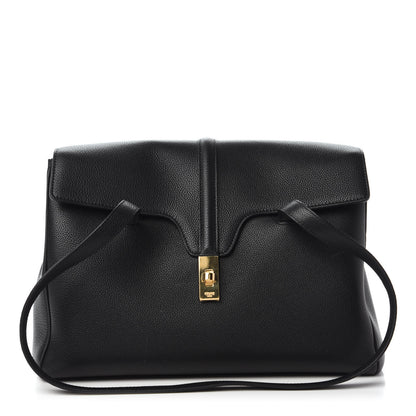 Celine Supple Grained Calfskin Medium Soft 16 Bag Black 1 of 9