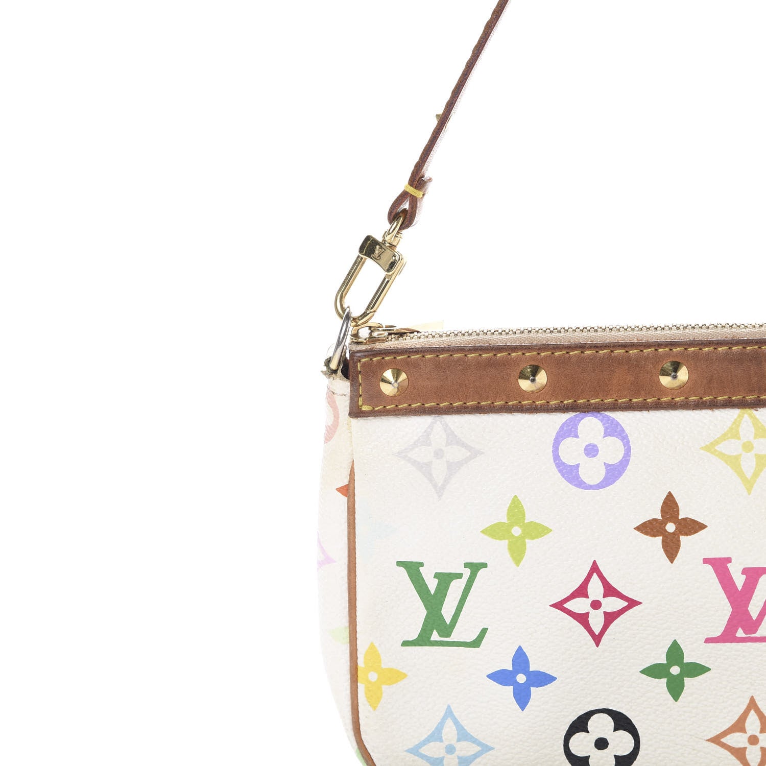 Louis Vuitton Monogram Multicolor Pochette Accessories White 7 of 11
