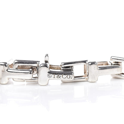 Tiffany Sterling Silver Narrow T Chain Bracelet 5 of 6