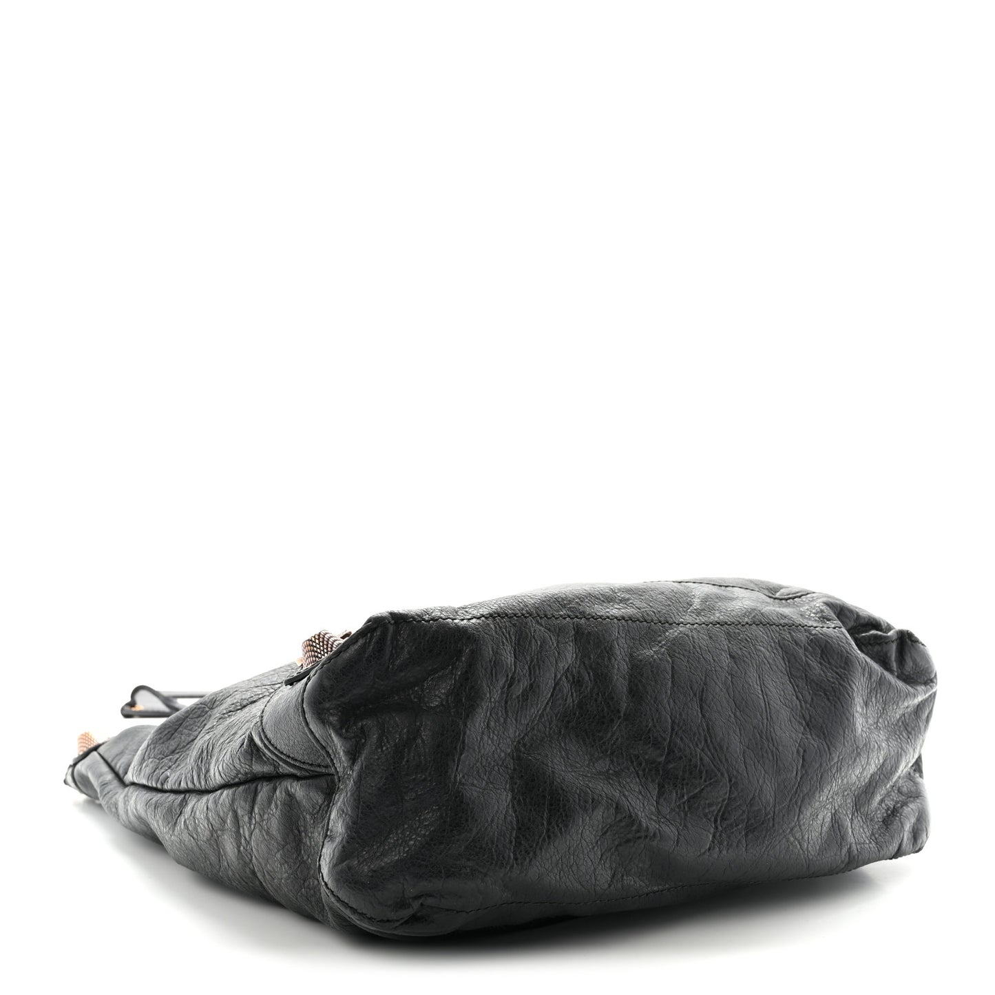 Agneau Giant 21 Rose Gold Hardware Day Hobo Black