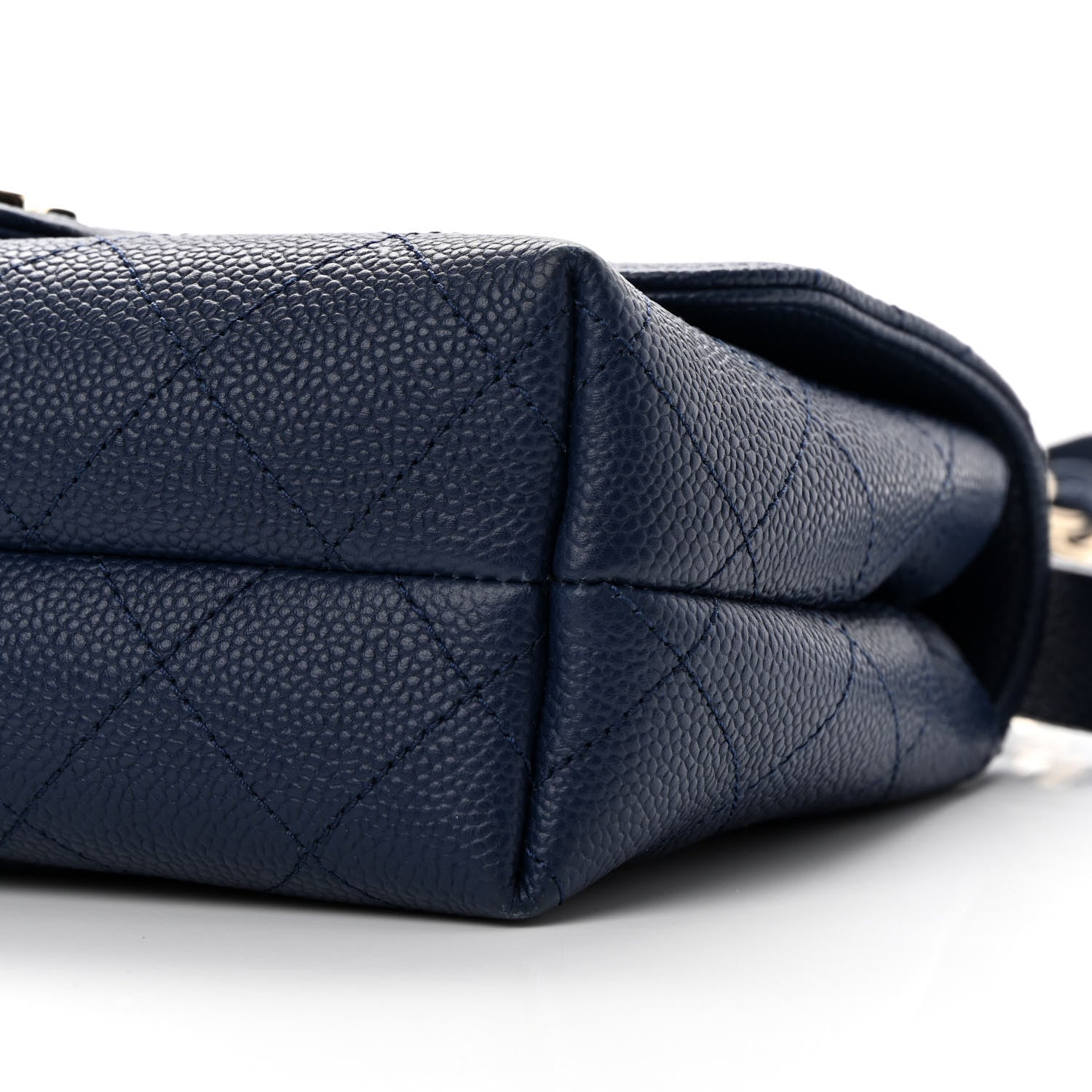 Chanel Caviar Quilted Small City Walk Flap Navy Blue 10 of 11