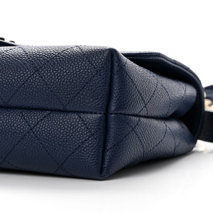 Chanel Caviar Quilted Small City Walk Flap Navy Blue 10 of 11