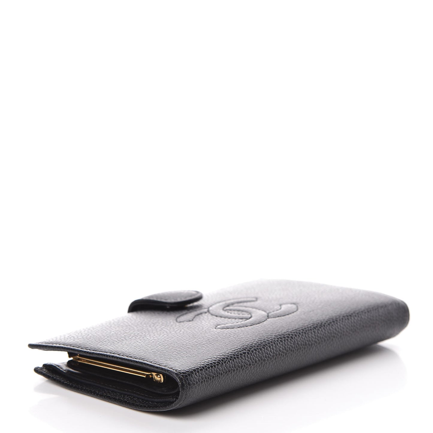 Caviar Timeless CC French Wallet Black