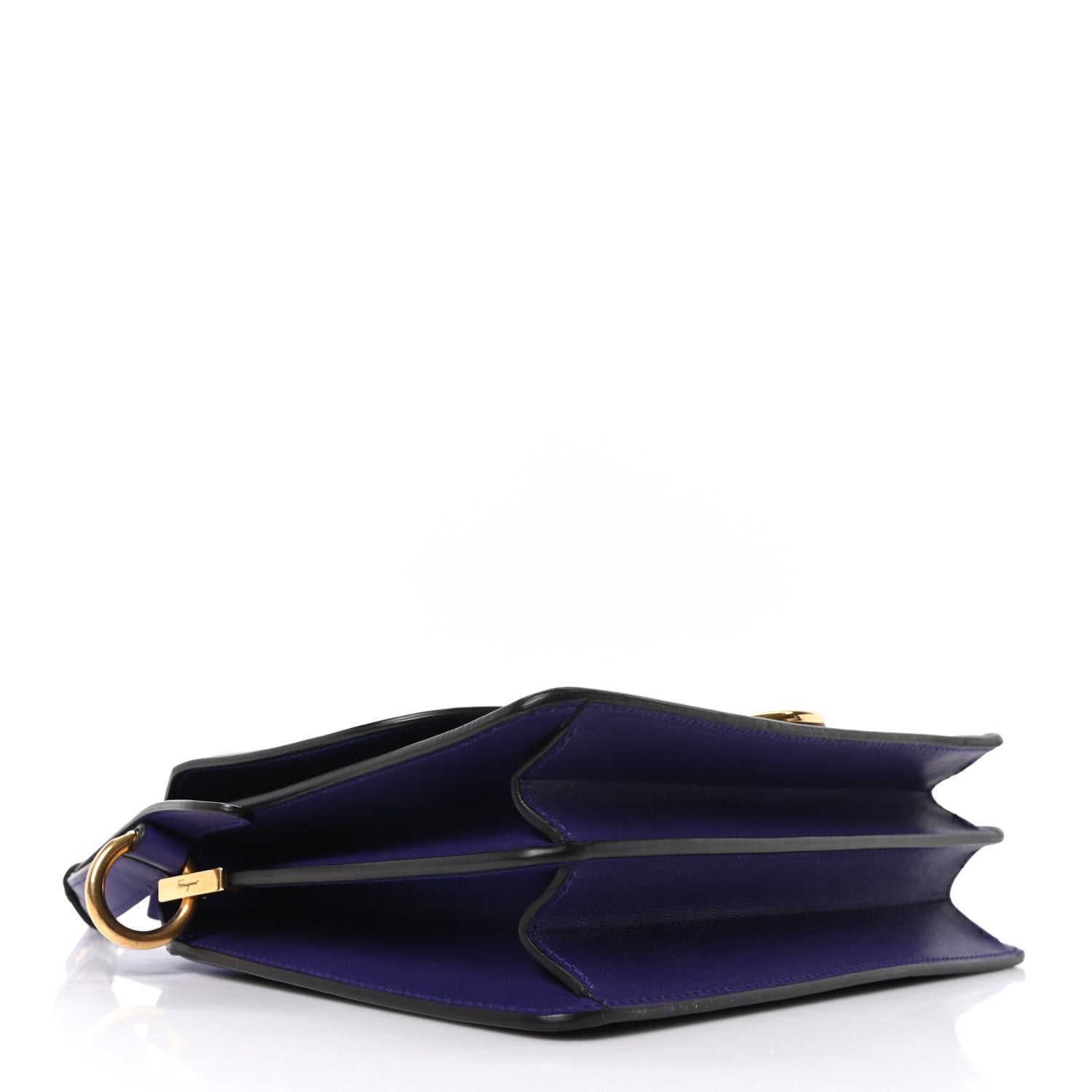 Salvatore Ferragamo Calfskin Joanne Crossbody Purple 1766736