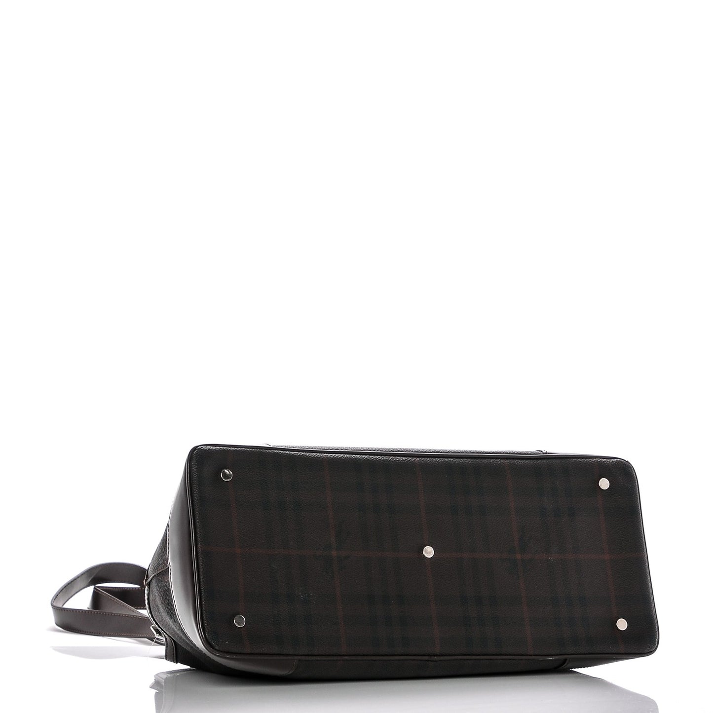 Smoked Check Dog Carrier Brown