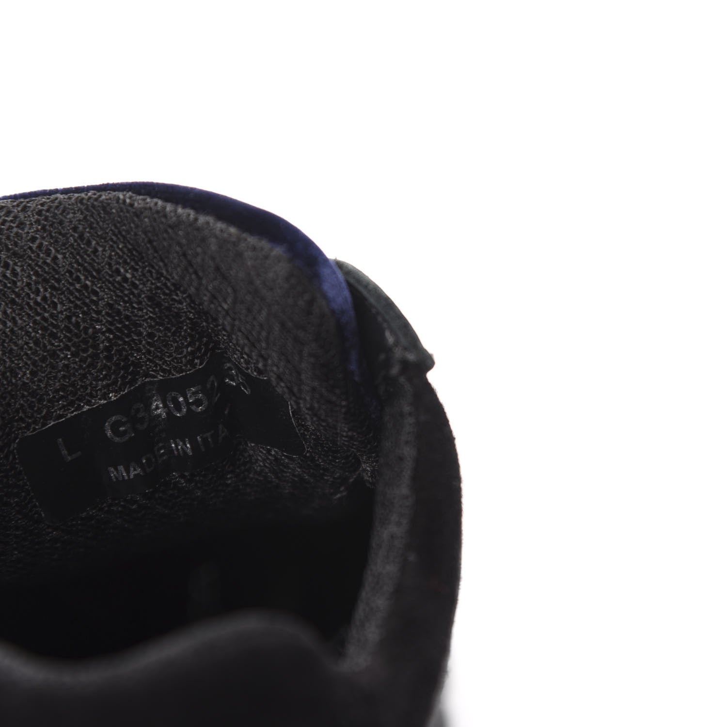 Chanel Suede Velvet Lambskin CC Sneakers 35 Black Blue Silver 7 of 8