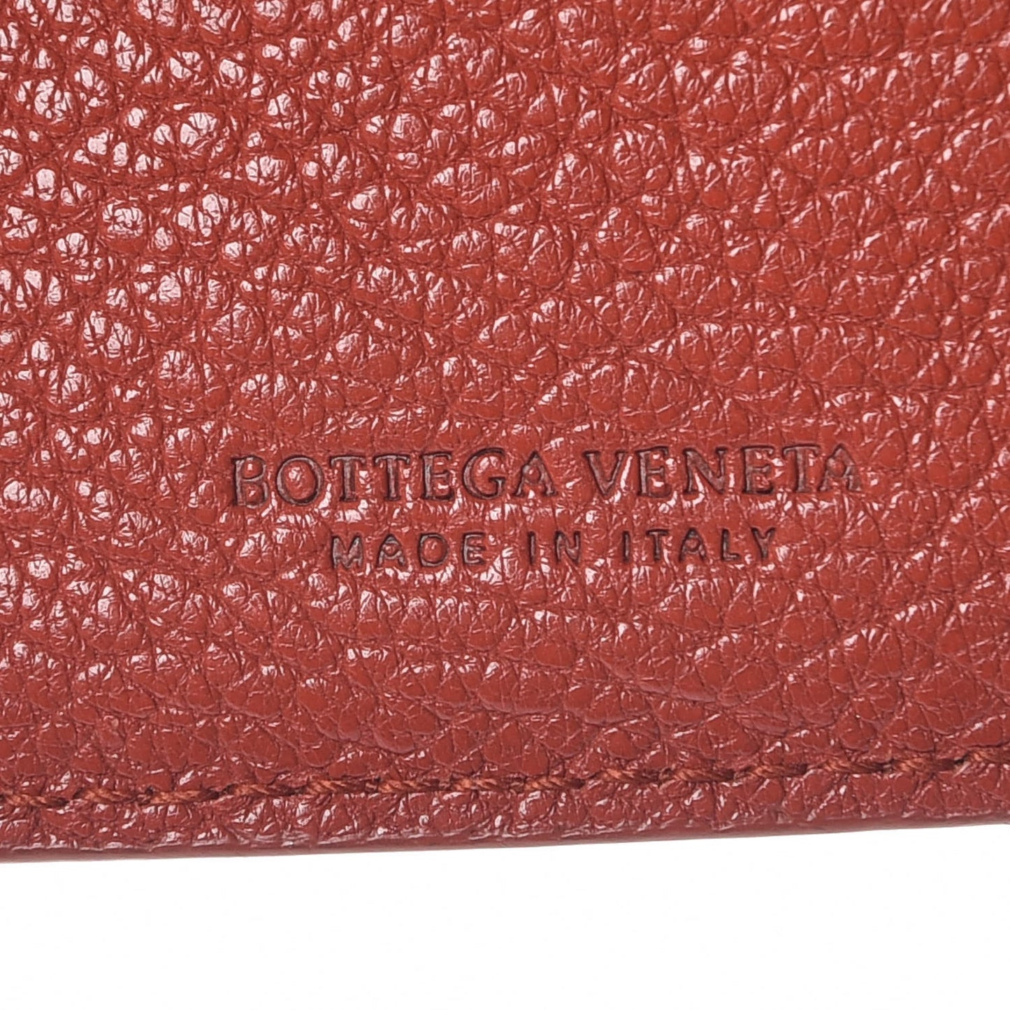 Goatskin Intrecciato French Compact Wallet