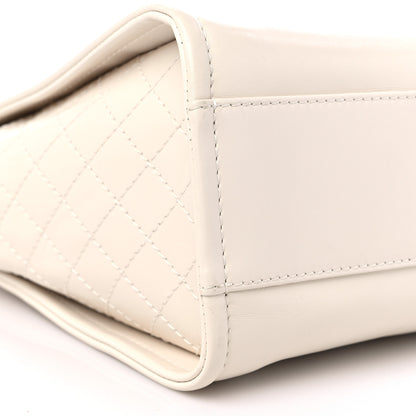 Chanel Aged Calfskin Small Charms Deauville Tote White 7 of 11