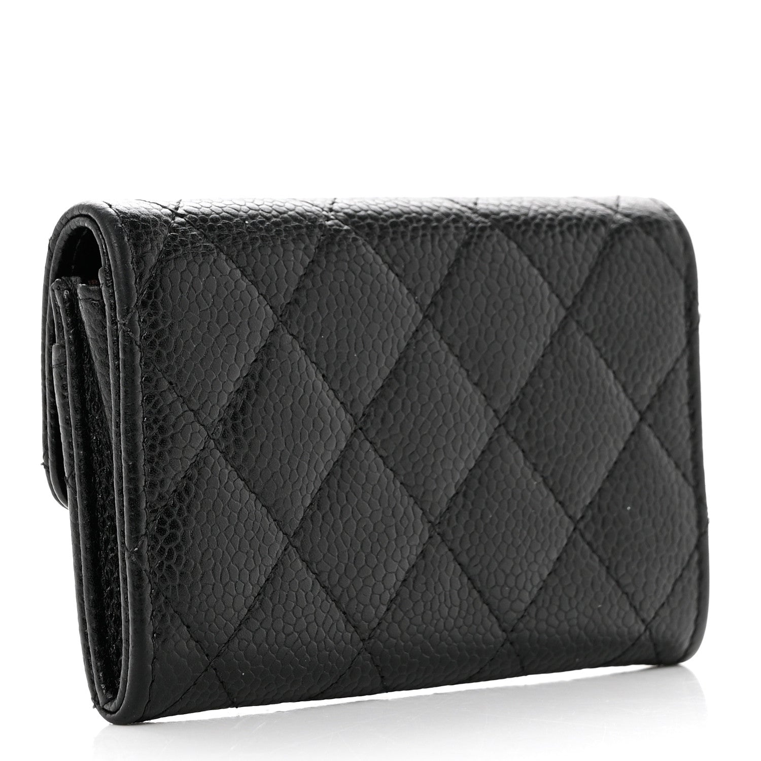 Chanel Caviar Quilted Flap Card Holder Black 3 of 9
