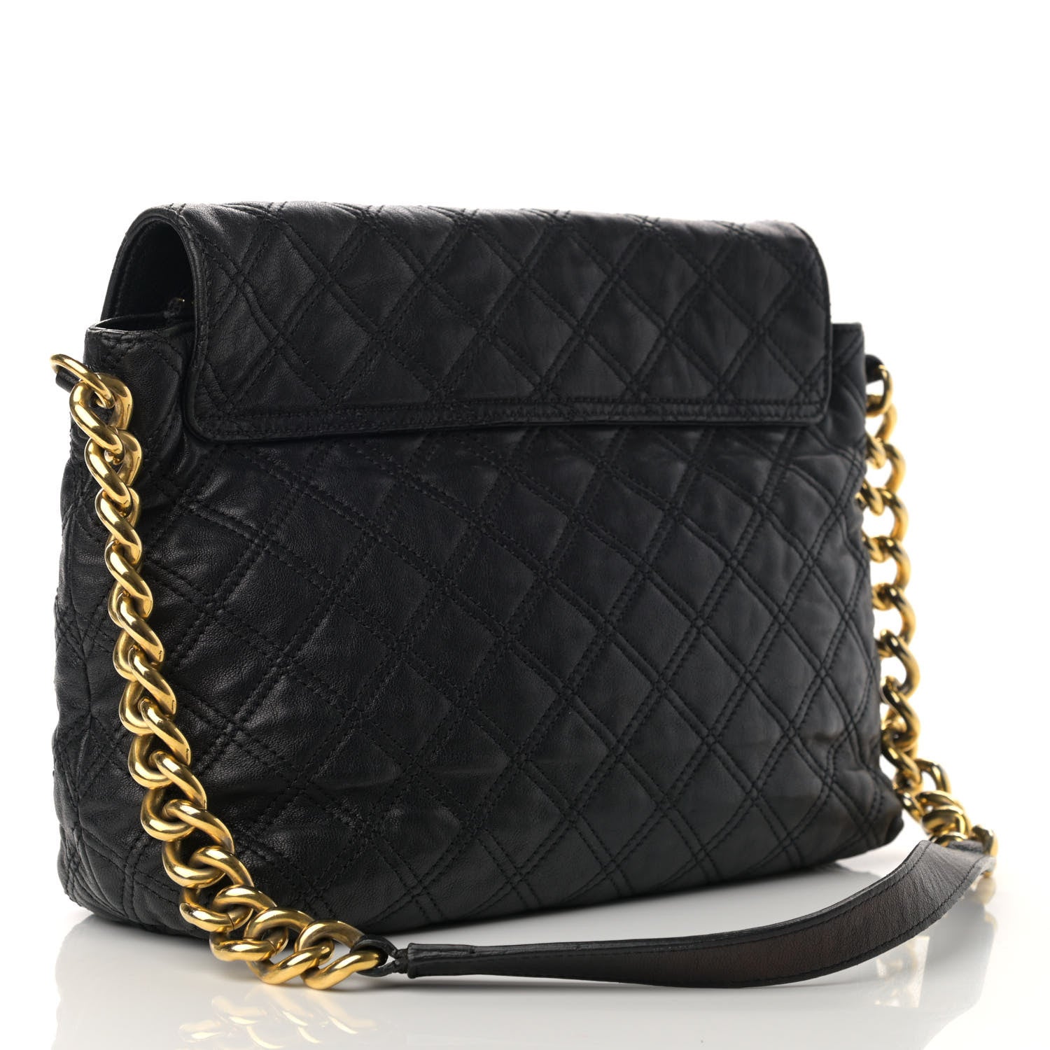 Marc Jacobs Lambskin Quilted The XL Single Flap Black 2 of 9
