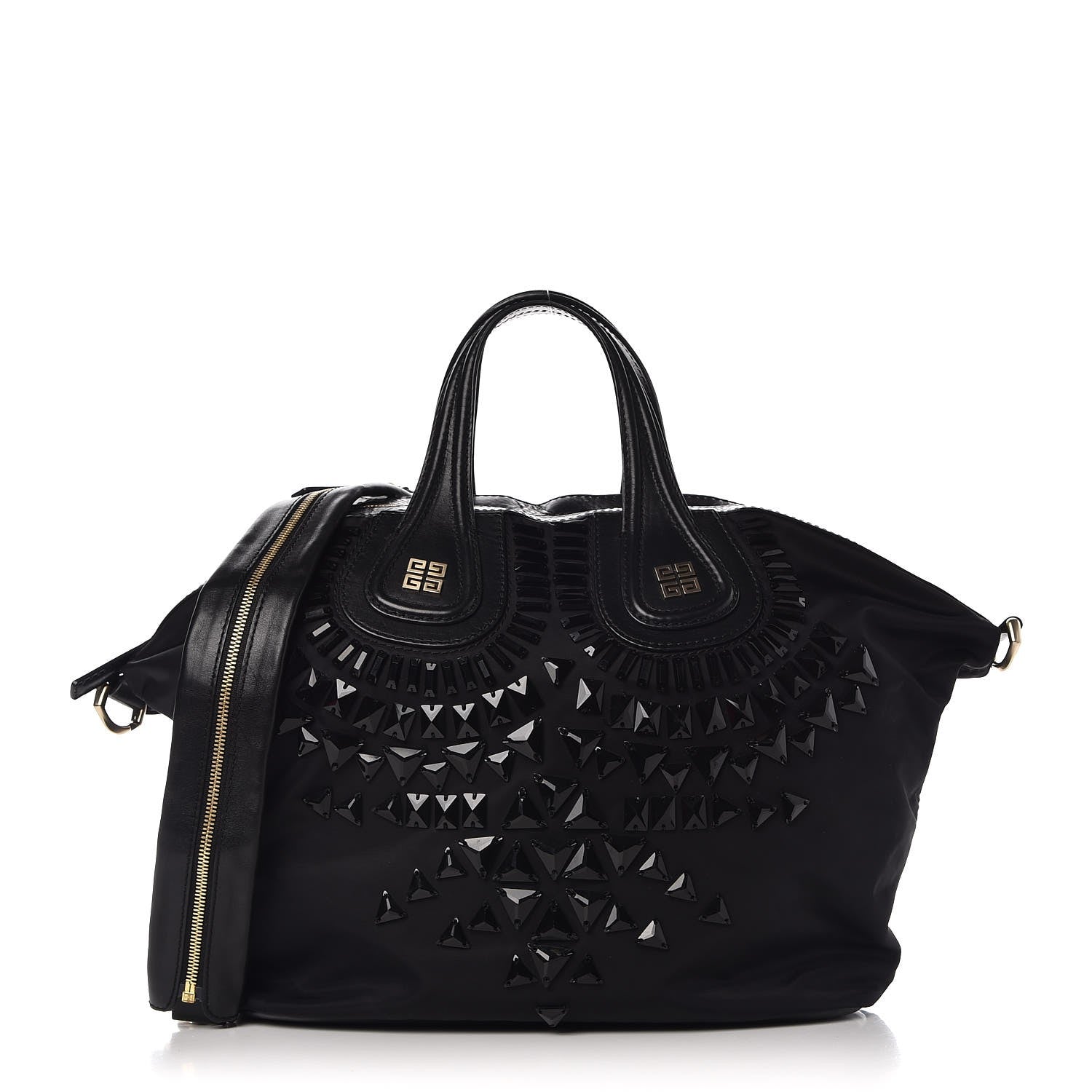 Givenchy Nylon Studded Medium Nightingale Bag Black 1 of 9