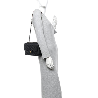 Chanel Caviar Quilted Medium Double Flap Black 2 of 11