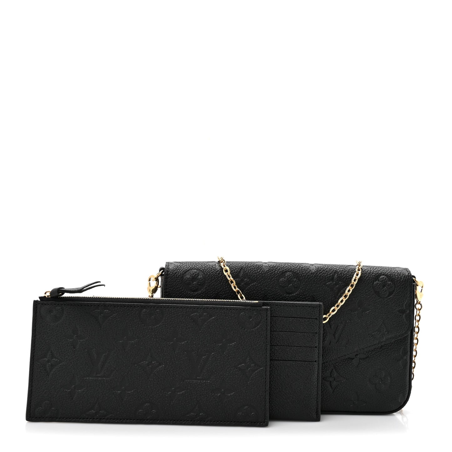 Empreinte Pochette Felicie Chain Wallet Black
