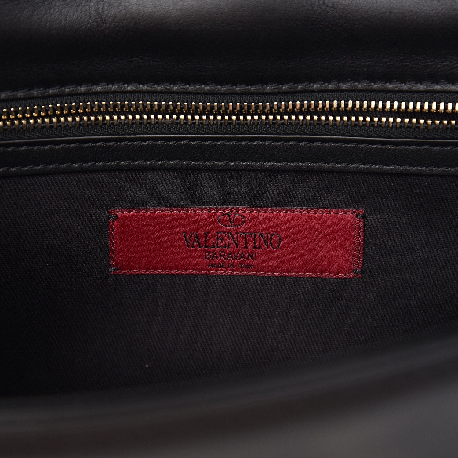 Valentino Garavani Vitello Medium Glam Lock Rockstud Flap Black 5 of 8