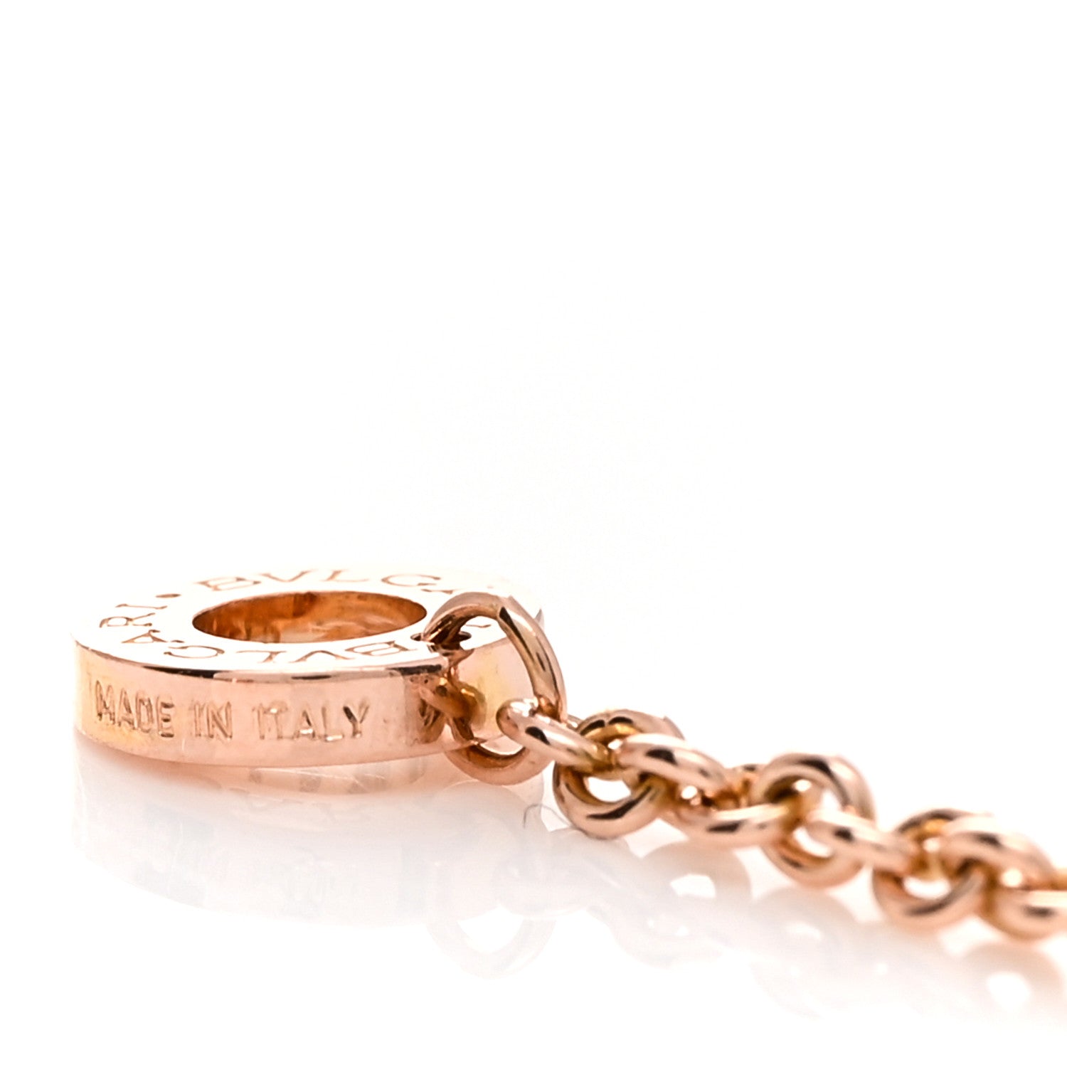 Bulgari 18K Rose Gold B.Zero1 Pendant Necklace 5 of 6