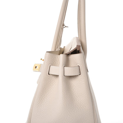 Hermes Taurillon Clemence Birkin 30 Craie 16 of 38