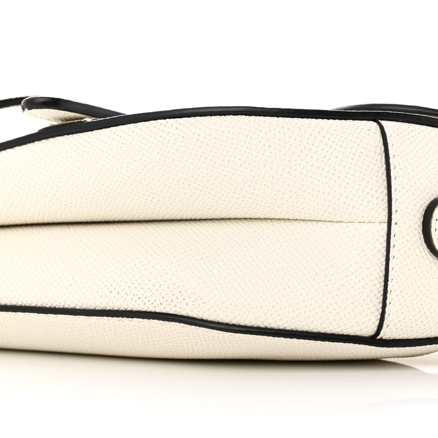 Grained Calfskin Saddle Bag Latte
