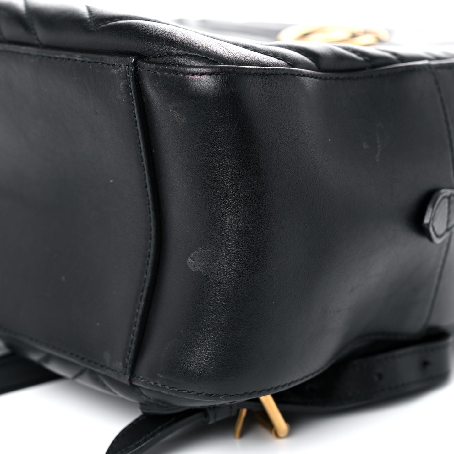 Calfskin Matelasse GG Marmont Dome Backpack Black